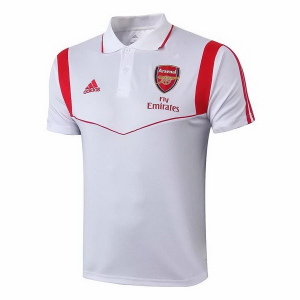 Replicas Polo Arsenal 2019/20 Blanco Rojo